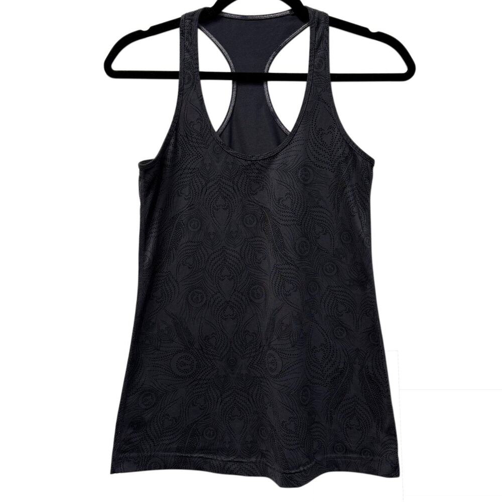 Lululemon Cool Racerback Tank Top Dark Grey Black